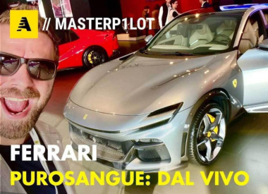 Ferrari Purosangue: eccola dal vivo, fuori e dentro e i dettagli più piccoli