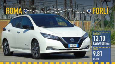 Nuova Nissan Leaf, la prova dei consumi reali