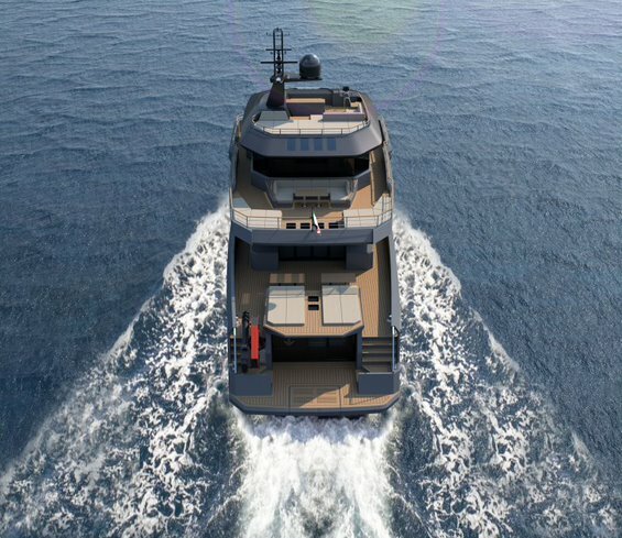 antonini navi, collaborazione con sculli design e presenta il progetto dell’xpd88, yacht in acciaio full custom di 28 metri