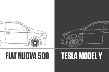 Best of 2022 – Fiat 500 vs Tesla Model Y, Davide contro Golia