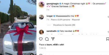 Georgina Rodriguez e Cristiano Ronaldo, la modella regala al marito una Rolls Royce per Natale