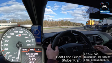 Cupra Leon da 520 CV sfreccia sull’Autobahn [VIDEO]