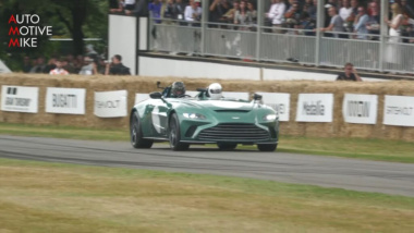 Aston Martin V12 Speedster: eccola mentre sfreccia al Goodwood Festival of Speed 2022 [VIDEO]