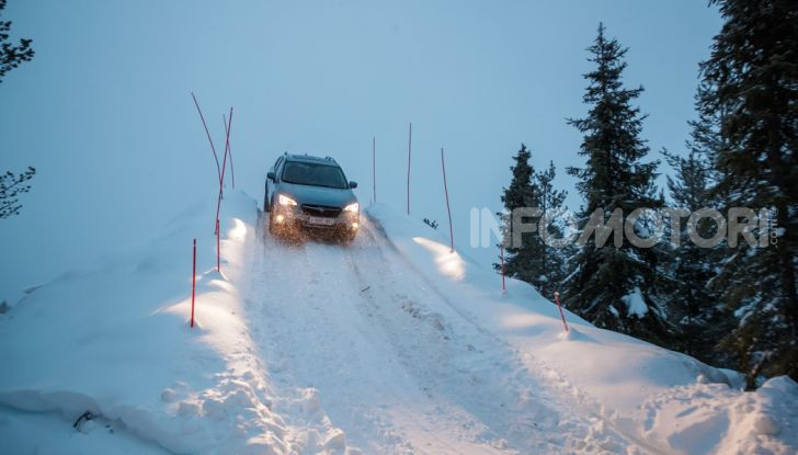 gamma subaru provata su strada e neve in finlandia