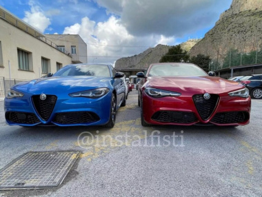 Alfa Romeo Giulia e Stelvio 2023: prime immagini dal vivo del restyling [FOTO]