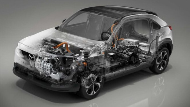 Mazda MX-30 R-EV: il motore rotativo torna per incrementare l’autonomia fino a 600 km [FOTO]