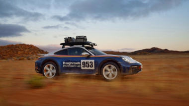 Porsche 911 Dakar, nuove foto spia della sportiva durante i test invernali