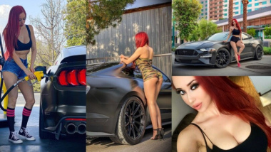 Black Vixen, la passione per Ford Mustang GT è... rossa