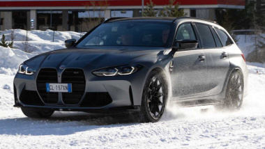 La trazione integrale di BMW M3 Touring, senza segreti sulla neve