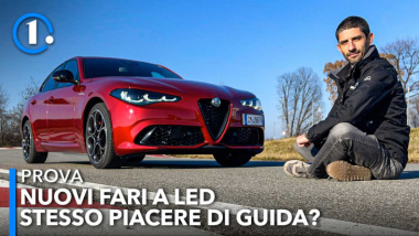 Alfa Romeo Giulia 2023, la prova con i nuovi fari a LED