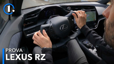 Lexus RZ, prova dell'elettrica con il volante da astronave