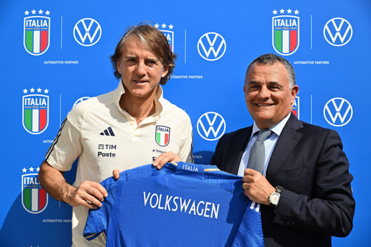volkswagen e nazionale di calcio italiana, accordo per il biennio 2023-2024