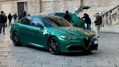 Alfa Romeo Giulia e Stelvio Quadrifoglio restyling pizzicate in strada