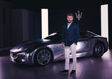 David Beckham protagonista alla Milano Design Week con Maserati