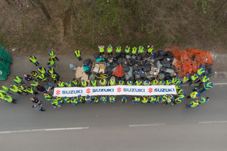 black friday, suzuki save the green 2023, raccolte 2,3 tonnellate di rifiuti