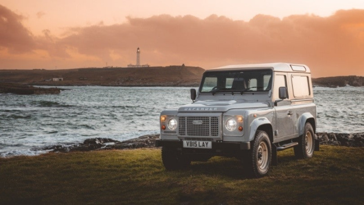 land rover classic defender works v8 islay edition