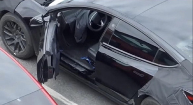 Tesla Model 3: trapelata nuova foto dell’aggiornamento