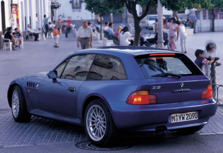 bmw z3 coupé, la sportiva anni '90 con il portellone