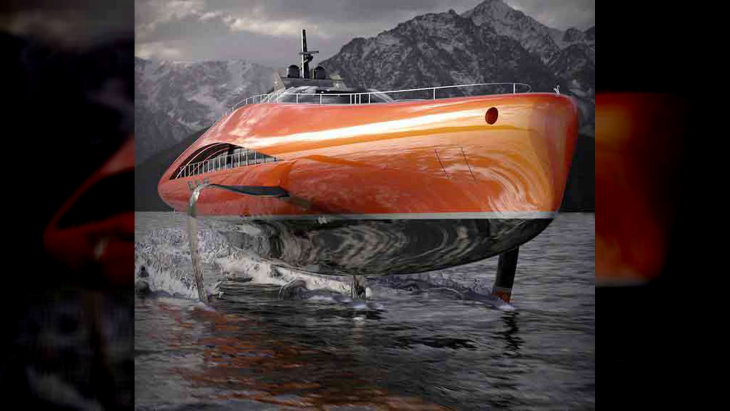 plectrum vola sull'acqua a 140 km/h, il superyacht con tre motori a idrogeno per 15.000 cv