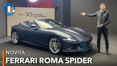 Ferrari Roma Spider, ecco com'è vista dal vivo