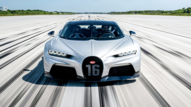 Bugatti, il raduno a 400 km/h sulla pista degli Space Shuttle