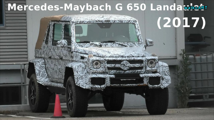 mercedes-maybach g 650 landaulet: avvistato un misterioso prototipo 