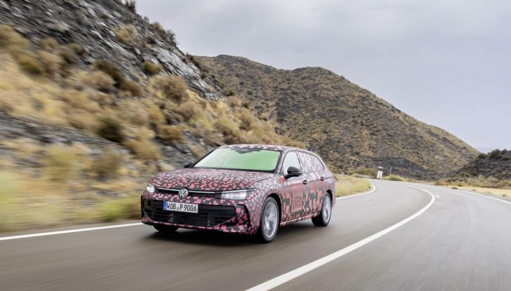 ibride,, nuova volkswagen passat variant: ultimi test su strada per la prossima generazione