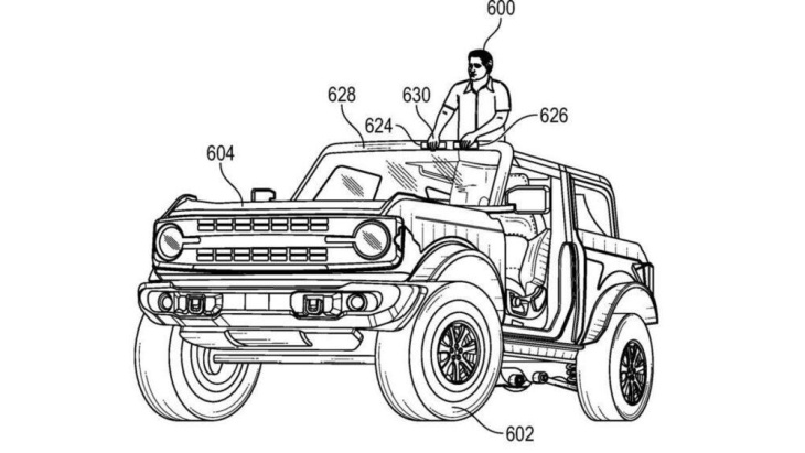 ford bronco: brevetto ford per guidare anche in piedi