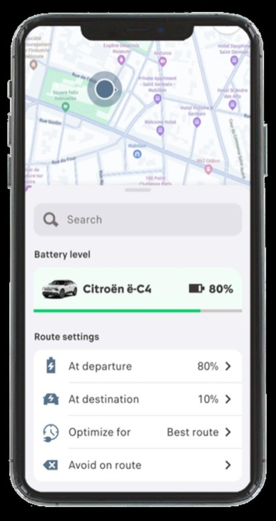 android, citroën e-routes: debutta la nuova app per viaggiare facilmente in elettrico
