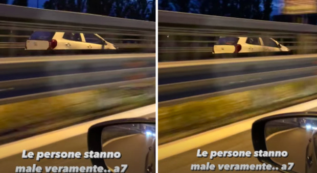milano, l'auto sfreccia contromano a tutta velocità: il video fa il giro del web. «la gente sta male»