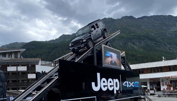 elettriche,, ibride,, truck jeep sbarca in valle d’aosta per mostrare le potenzialità dei suv 4xe