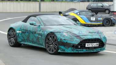 Aston Martin Vantage Roadster, il restyling spiato al Nurburgring