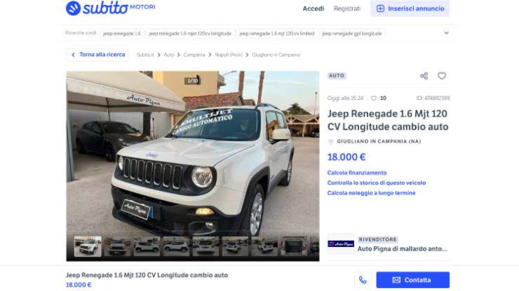 jeep renegade, super offerta a meno di 20 mila euro: cambio automatico incluso, italiani impazziti
