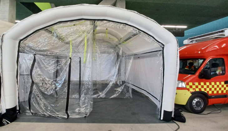 michelin inflatable lab: svelata la nuova camera bianca gonfiabile [foto]