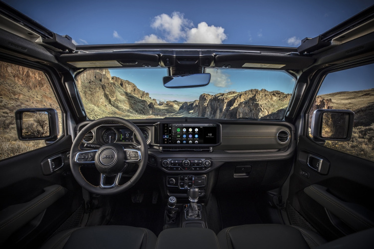 android, jeep wrangler 4xe 2024: si aprono gli ordini in europa