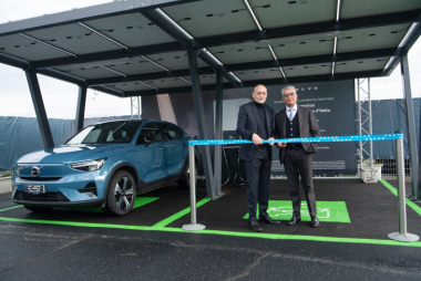 Volvo inaugura una nuova stazione ultrafast a Roma. Ricariche con carta di credito