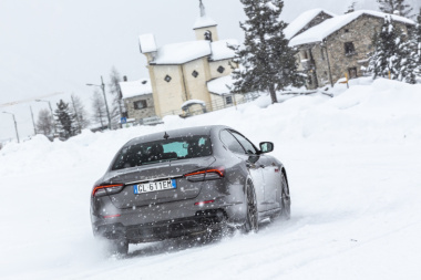 Maserati, la gamma V8 danza tra i ghiacci