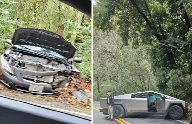 Primo incidente segnalato coinvolgente il Tesla Cybertruck avviene dopo una collisione frontale con una Toyota Corolla