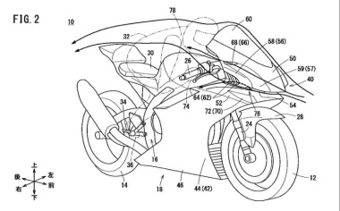 Honda brevetta una nuova carena anteriore per le sue moto sportive