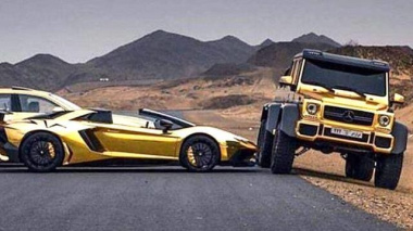 Lamborghini e Rolls-Royce tutte oro: la collezione del principe saudita