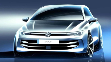A voi i primi disegni della Volkswagen Golf restyling 2024