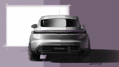 Porsche Macan 2024: il design del SUV elettrico nei bozzetti