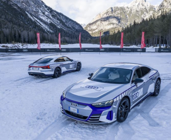 A Cortina Audi RS e-tron GT ice race edition