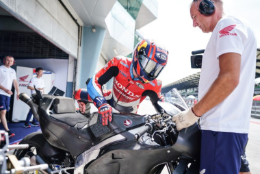 Honda ha presentato nuove soluzioni aerodinamiche durante il test di Sepang.