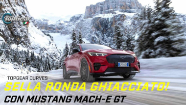 Video: sulle strade ghiacciate delle Dolomiti con la Ford Mustang Mach-E GT
