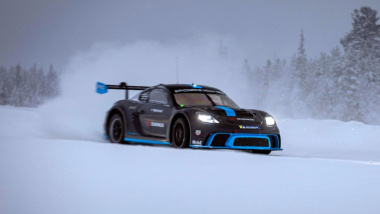 Porsche GT4 e-Performance, 1.088 cv alla conquista dei ghiacci