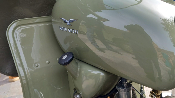 moto guzzi falcone 500 turismo polizia stradale: le foto di un gioiello