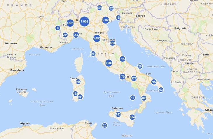 auto elettriche: arriva pun, il sito per trovare le colonnine in italia