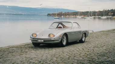 A Ginevra Automobili Lamborghini festeggia il suo primo modello di produzione, la 350 GTV