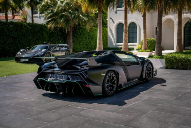Le foto della Lamborghini Veneno Roadster all'asta a Dubai